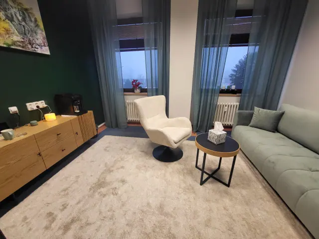 Detail prostoru pro osobní terapeutické setkání